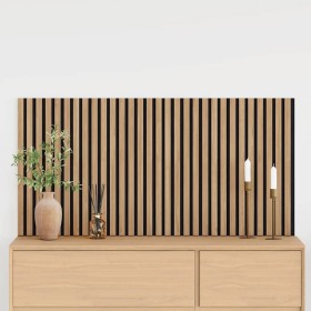 Paneles acústicos de pared 2 uds listones 60,5x60 cm de , Recubrimiento de paredes - Ref: Foro24-42002578, Precio: 47,35 €, D...
