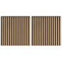 Paneles acústicos de pared 2 uds listones 60,5x60 cm de , Recubrimiento de paredes - Ref: Foro24-42002578, Precio: 47,35 €, D...