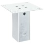 Bases para postes cuadradas 4 uds. Plata 71x71 mm de , Postes de cerca - Ref: Foro24-42000006, Precio: 20,10 €, Descuento: %