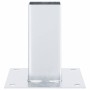 Bases para postes cuadradas 4 uds. Plata 71x71 mm de , Postes de cerca - Ref: Foro24-42000006, Precio: 20,10 €, Descuento: %