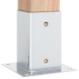 Bases para postes cuadradas 4 uds. Plata 91x91 mm | Foro24.es | Tu tienda online para hogar, jardín y más Foro24.es