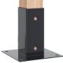 Bases para postes cuadradas 12 uds. Antracita 71x71 mm de , Postes de cerca - Ref: Foro24-42000025, Precio: 67,98 €, Descuent...