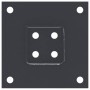Bases para postes cuadradas 12 uds. Antracita 71x71 mm de , Postes de cerca - Ref: Foro24-42000025, Precio: 67,98 €, Descuent...