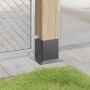 Bases para postes cuadradas 12 uds. Antracita 121x121 mm de , Postes de cerca - Ref: Foro24-42000033, Precio: 85,47 €, Descue...