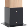 Bases para postes cuadradas 12 uds. Antracita 121x121 mm de , Postes de cerca - Ref: Foro24-42000033, Precio: 85,47 €, Descue...