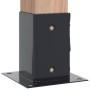 Bases para postes cuadradas 12 uds. Antracita 81x81 mm de , Postes de cerca - Ref: Foro24-42000027, Precio: 58,89 €, Descuent...