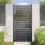 Puerta de jardín con cerradura de aluminio negra 100x200 cm de , Puertas de jardín - Ref: Foro24-42004150, Precio: 310,68 €, ...