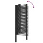 Puerta de jardín con cerradura de aluminio negra 100x200 cm de , Puertas de jardín - Ref: Foro24-42004150, Precio: 310,68 €, ...