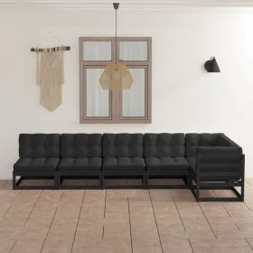 6-piece garden furniture set with solid pine wood cushions by vidaXL, Garden sets - Ref: Foro24-3076618, Price: 663,39 €, Dis...