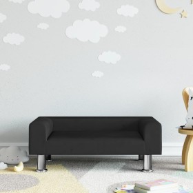 Sofá para niños de terciopelo negro 70x45x26,5 cm de , Mobiliario para bebés y niños pequeños - Ref: Foro24-3196333, Precio: ...