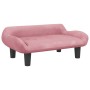 Sofá para niños de terciopelo rosa 70x40x24 cm de , Mobiliario para bebés y niños pequeños - Ref: Foro24-3196352, Precio: 68,...