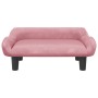 Sofá para niños de terciopelo rosa 70x40x24 cm de , Mobiliario para bebés y niños pequeños - Ref: Foro24-3196352, Precio: 68,...
