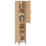 Aparador de madera contrachapada roble Sonoma 34,5x34x180 cm de , Aparadores - Ref: Foro24-3198980, Precio: 93,04 €, Descuent...
