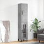 Aparador de madera contrachapada gris hormigón 34,5x34x180 cm de , Aparadores - Ref: Foro24-3199069, Precio: 103,95 €, Descue...