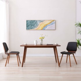 Sillas de comedor 2 unidades cuero sintético negro de , Sillas de comedor - Ref: Foro24-287380, Precio: 309,55 €, Descuento: ...