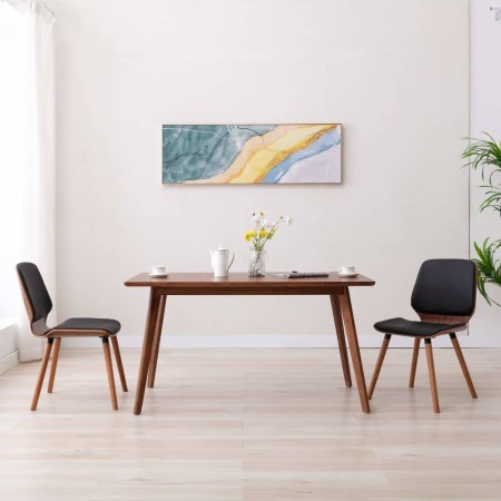 Sillas de comedor 2 unidades cuero sintético negro de , Sillas de comedor - Ref: Foro24-287380, Precio: 309,55 €, Descuento: ...