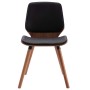 Sillas de comedor 2 unidades cuero sintético negro de , Sillas de comedor - Ref: Foro24-287380, Precio: 309,55 €, Descuento: ...