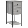 Mesitas de noche 2 uds madera de ingeniería gris 32x42x70 cm de , Mesitas de noche - Ref: Foro24-826100, Precio: 105,90 €, De...