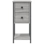 Mesitas de noche 2 uds madera de ingeniería gris 32x42x70 cm de , Mesitas de noche - Ref: Foro24-826100, Precio: 105,90 €, De...