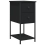 Mesita de noche madera de ingeniería negro 32x42x70 cm de , Mesitas de noche - Ref: Foro24-826093, Precio: 74,83 €, Descuento...