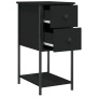 Mesita de noche madera de ingeniería negro 32x42x70 cm de , Mesitas de noche - Ref: Foro24-826093, Precio: 74,83 €, Descuento...