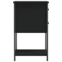 Mesita de noche madera de ingeniería negro 32x42x70 cm de , Mesitas de noche - Ref: Foro24-826093, Precio: 74,83 €, Descuento...