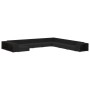 Set muebles de jardín 11 piezas con cojines ratán sintético negro de , Conjuntos de jardín - Ref: Foro24-46827, Precio: 1,00 ...