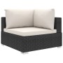 Set muebles de jardín 11 piezas con cojines ratán sintético negro de , Conjuntos de jardín - Ref: Foro24-46827, Precio: 1,00 ...