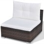Set muebles de jardín 10 pzas y cojines ratán sintético marrón de , Conjuntos de jardín - Ref: Foro24-41877, Precio: 1,00 €, ...