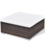 Set muebles de jardín 10 pzas y cojines ratán sintético marrón de , Conjuntos de jardín - Ref: Foro24-41877, Precio: 1,00 €, ...