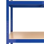 Estantería almacenaje 5 niveles azul madera contrachapada acero de , Estanterías industriales - Ref: Foro24-152856, Precio: 5...