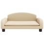 Cama para perros de tela crema 70x45x30 cm de , Camas para perros - Ref: Foro24-171959, Precio: 76,51 €, Descuento: -5%%