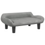 Cama para perros de terciopelo gris claro 70x40x24 cm de , Camas para perros - Ref: Foro24-171952, Precio: 71,67 €, Descuento: %