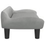 Cama para perros de terciopelo gris claro 70x40x24 cm de , Camas para perros - Ref: Foro24-171952, Precio: 71,67 €, Descuento: %