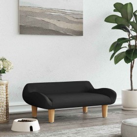 Comprar Cama para perros de tela negra 70x40x24 cm