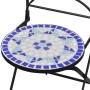 Mesa y sillas de bistró 3 piezas mosaico cerámica azul y blanco de , Conjuntos de jardín - Ref: Foro24-279413, Precio: 240,09...