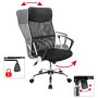 HI Silla de oficina acero negra de , Sillas de oficina - Ref: Foro24-423978, Precio: 115,08 €, Descuento: -5%%