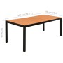 Juego de comedor para jardín 7 piezas negro y marrón de , Conjuntos de jardín - Ref: Foro24-3060080, Precio: 678,80 €, Descue...