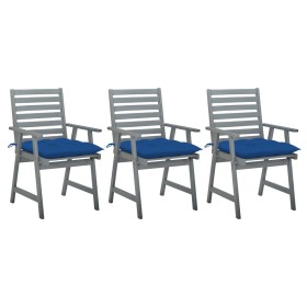 Comprar Sillas comedor de jardín 3 uds madera