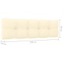 Banco de jardín y cojines crema madera de pino impregnada 179cm de , Bancos de jardín - Ref: Foro24-3065758, Precio: 343,36 €...