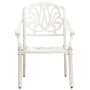 Mesa y sillas de bistró 3 piezas aluminio fundido blanco de , Conjuntos de jardín - Ref: Foro24-3070579, Precio: 552,90 €, De...
