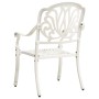 Mesa y sillas de bistró 3 piezas aluminio fundido blanco de , Conjuntos de jardín - Ref: Foro24-3070579, Precio: 552,90 €, De...