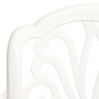 Mesa y sillas de bistró 3 piezas aluminio fundido blanco de , Conjuntos de jardín - Ref: Foro24-3070579, Precio: 552,90 €, De...