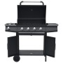 Barbacoa grill de gas 4+1 quemadores negro de , Barbacoas - Ref: Foro24-3072535, Precio: 434,43 €, Descuento: %