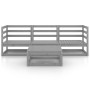 Juego de muebles de jardín 4 piezas gris madera maciza de pino de , Conjuntos de jardín - Ref: Foro24-3075326, Precio: 187,13...