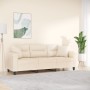 Sofá de 3 plazas con cojines tela de microfibra beige 180 cm de , Sofás - Ref: Foro24-3200982, Precio: 357,98 €, Descuento: -5%%
