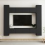 Set de muebles de salón TV 8 piezas madera ingeniería negro de , Muebles TV - Ref: Foro24-3078755, Precio: 391,75 €, Descuent...