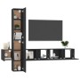 Set de muebles de salón TV 5 piezas madera de ingeniería negro de , Muebles TV - Ref: Foro24-3078760, Precio: 196,49 €, Descu...