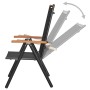 Sillas de jardín plegables 4 uds aluminio y textilene negro de , Sillas de jardín - Ref: Foro24-41733, Precio: 287,05 €, Desc...