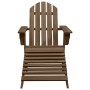 Silla de jardín con otomana de madera marrón de , Sillas de jardín - Ref: Foro24-45701, Precio: 100,65 €, Descuento: %